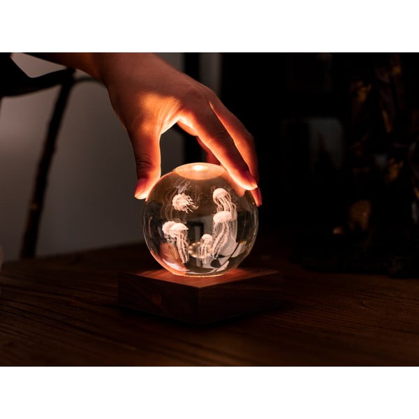 Decorazione luminosa marrone scuro con ricarica USB Amber – Gingko-image-4