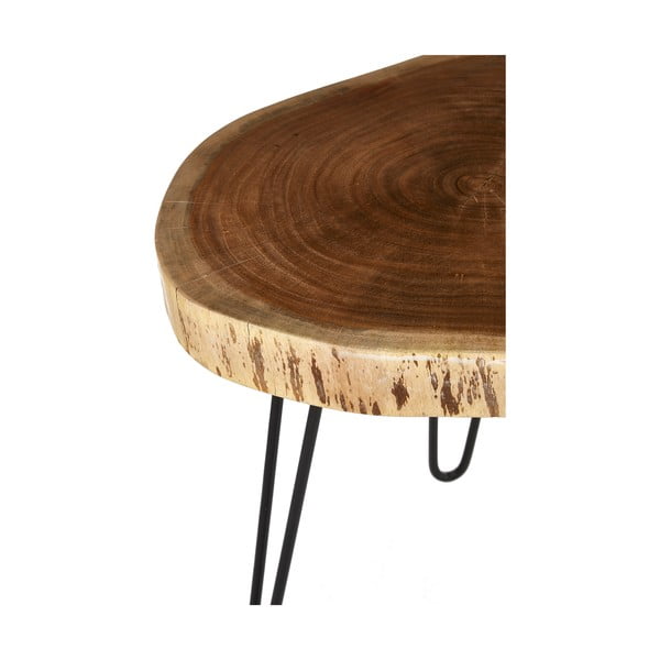 Tavolo pieghevole con piano in acacia 46x48 cm Nandri - Premier Housewares-image-4