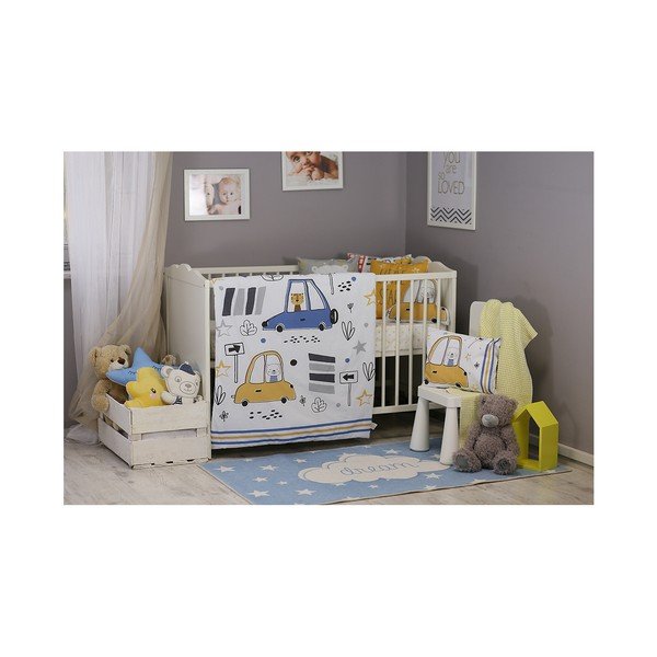 Biancheria da letto in cotone per bambini con lenzuolo per letto singolo Mike & Co. NEW YORK Mirra Fesso, 100 x 150 cm - Mike & Co. NEW YORK-image-1