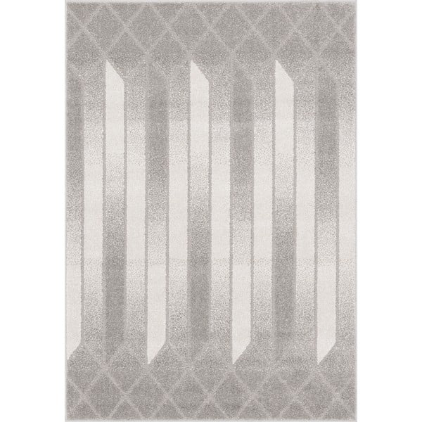 Tappeto grigio e crema 80x160 cm Lori - FD