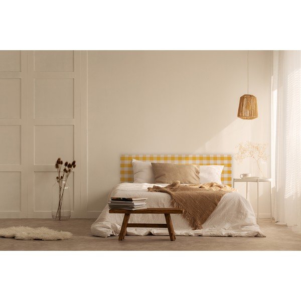 Testata imbottita gialla 165x52 cm Billie - Really Nice Things-image-2
