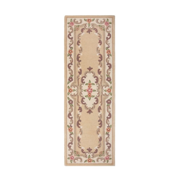 Tappeto in lana marrone 67x210 cm Aubusson - Flair Rugs