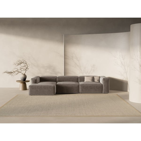 Divano angolare marrone (con penisola a sinistra/con chaise lounge) Bergamo – Cosmopolitan Design-image-1