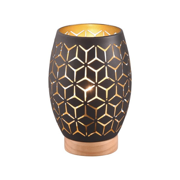 Lampada da tavolo nera (altezza 21 cm) Bidar - Trio-image-1