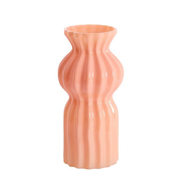 Vaso rosa in vetro (altezza totale 28 cm) Terento – Light & Living