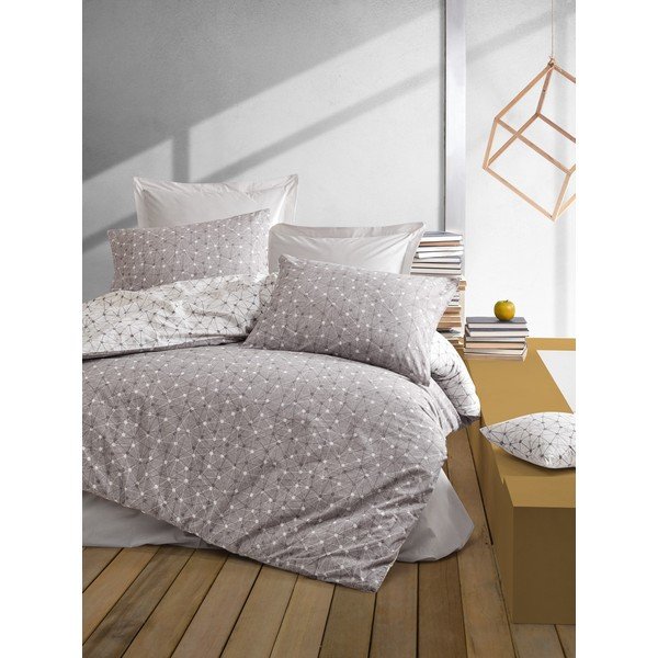 Biancheria da letto in cotone con lenzuolo Cotton Box Mottle, 200 x 220 cm - Mijolnir