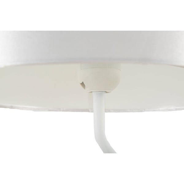 Lampada da tavolo bianca-oro con paralume in tessuto (altezza 64 cm) Dancer - Mauro Ferretti-image-4