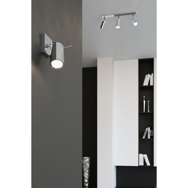 Lampada da parete in argento Etna - Sollux-image-1