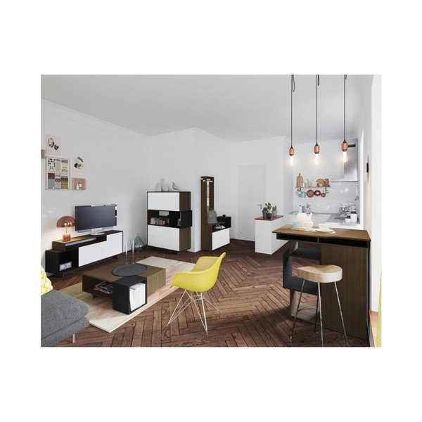Tavolo TV bianco Kube - TemaHome-image-3