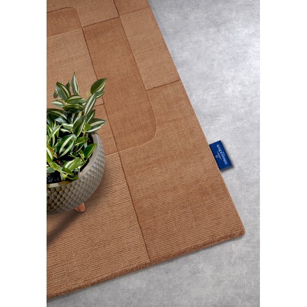 Passatoia marrone in lana tessuta a mano 80x250 cm Charlotte - Villeroy&Boch-image-2