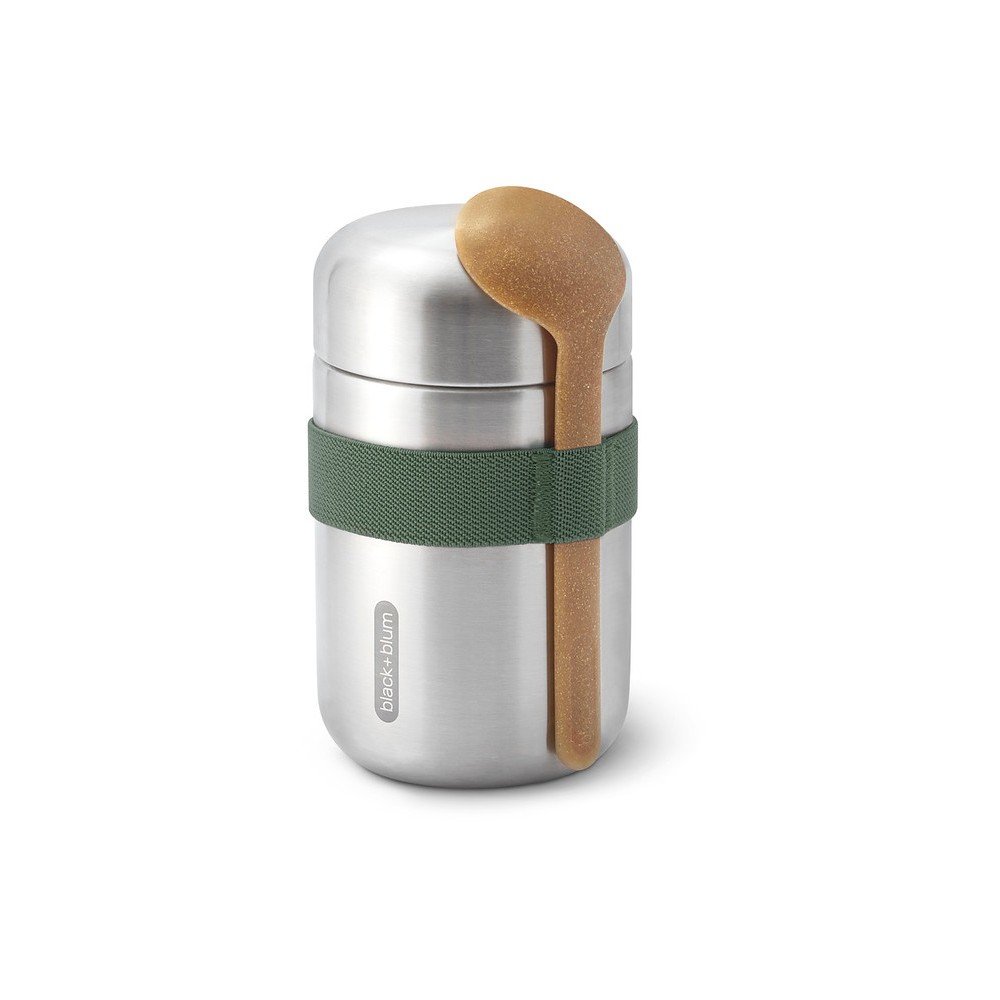 Borraccia termica argentata in acciaio inox 400 ml – Black + Blum | Thermos