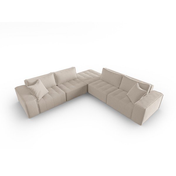 Divano angolare beige Mike - Micadoni Home-image-2