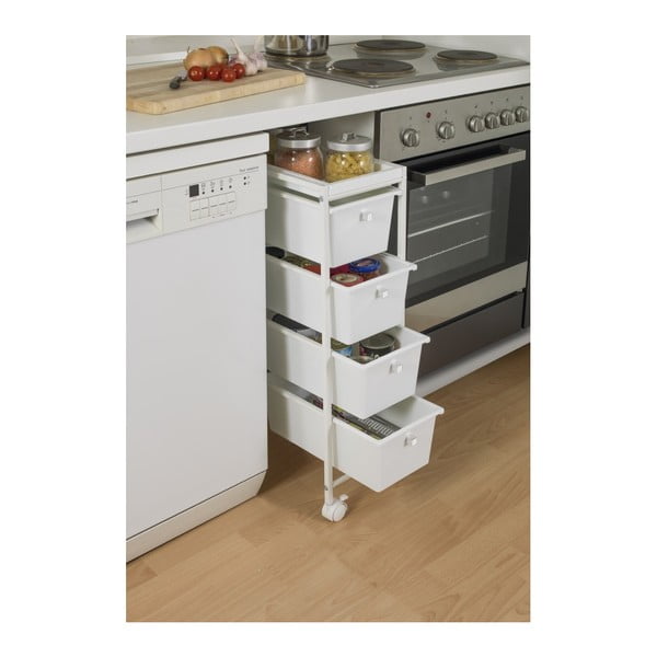 Scaffale bianco su ruote 22,5x76,5 cm Gala - Wenko-image-3