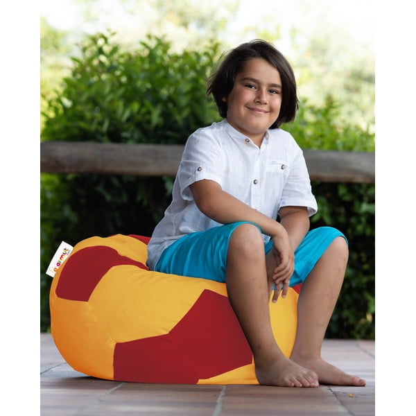 Borsa per bambini rosso-arancio Football - Floriane Garden-image-3