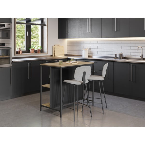 Tavolo da bar in rovere 60x100 cm Sagi - Marckeric-image-3