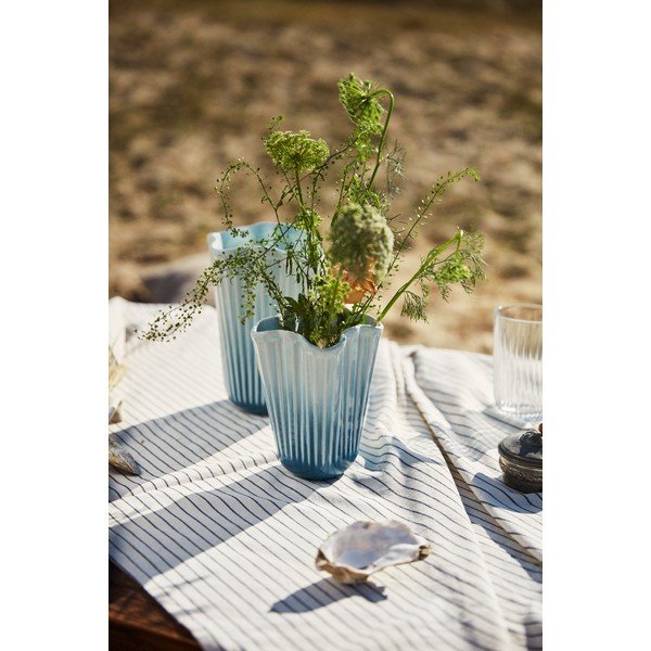 Vaso azzurro in ceramica (altezza totale 20,5 cm) Hammershøi – Kähler Design-image-4