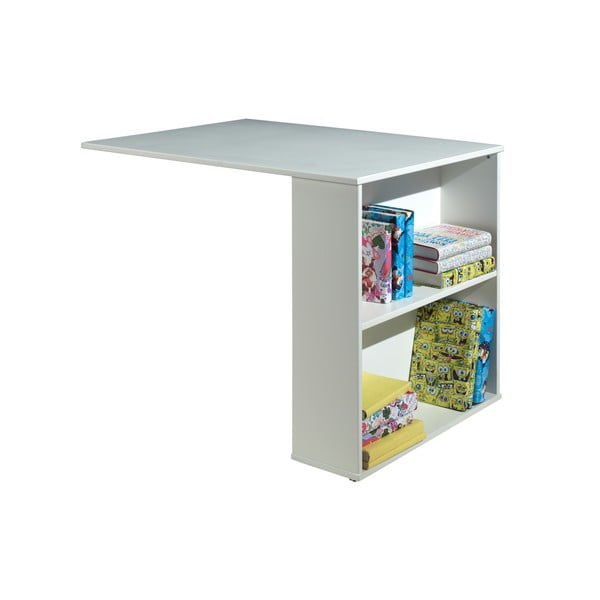 Letto rialzato in pino bianco con contenitore 90x200 cm SCOTT - Vipack-image-3