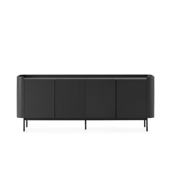 Cassettiera nera 200x80x40 cm Willa – MOME