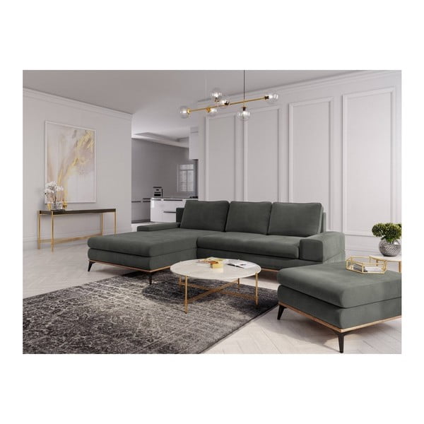 Pouf grigio scuro Planet - Windsor & Co Sofas-image-3