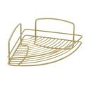 Mensola angolare in acciaio per bagno in oro Onda - Metaltex