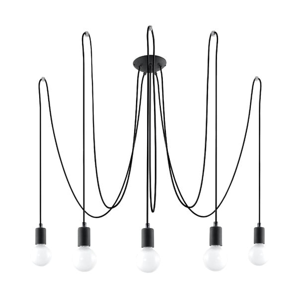 Apparecchio a sospensione nero 300x300 cm Spider - Nice Lamps