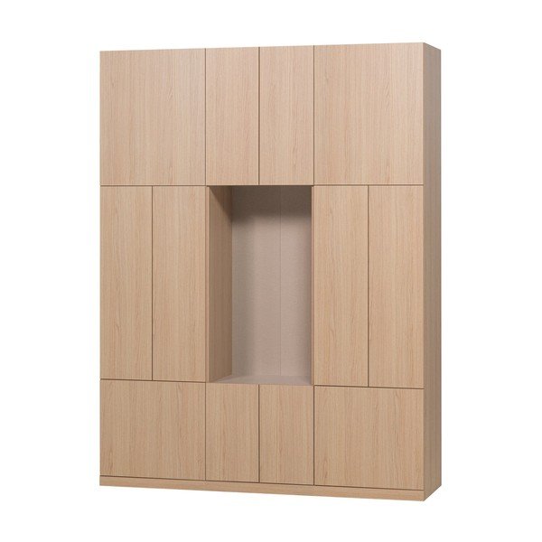 Mobile componibile di colore naturale 162x215 cm Build – WOOOD-image-2