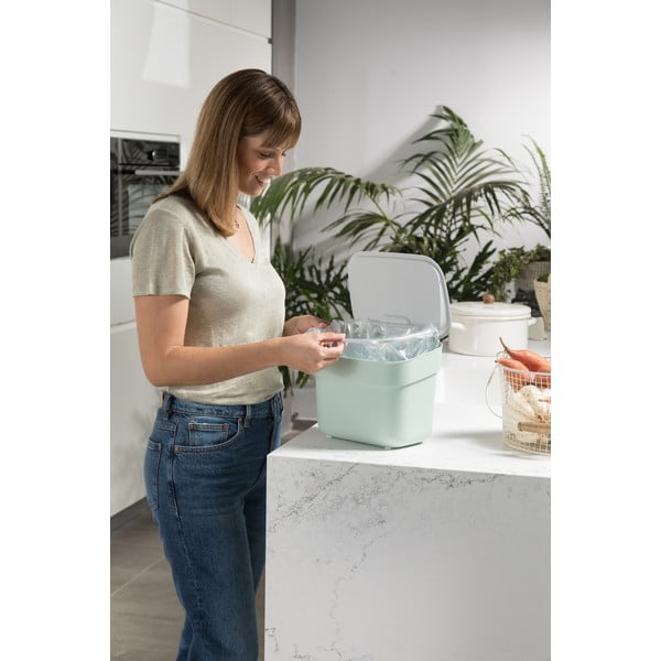 Contenitore per rifiuti compostabili azzurro 5 l Ready To Collect - Curver-image-1