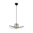 Lampadario nero con paralume in metallo ø 50 cm Tel – Opviq lights