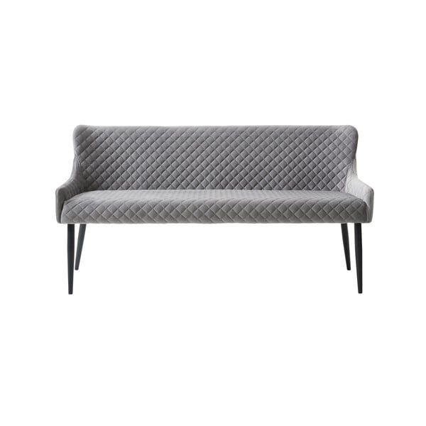 Divano in velluto grigio chiaro 160 cm Ottowa - Unique Furniture