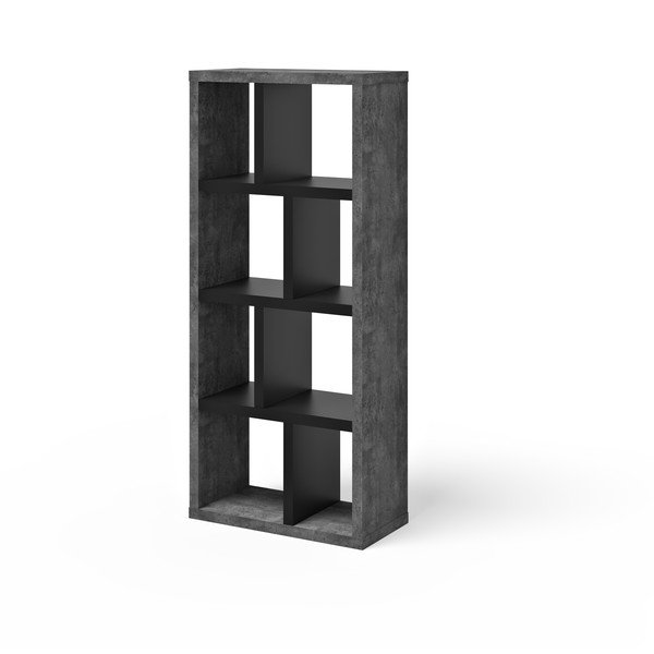 Libreria in cemento grigio scuro-nero 70x159 cm Berlin - TemaHome-image-2