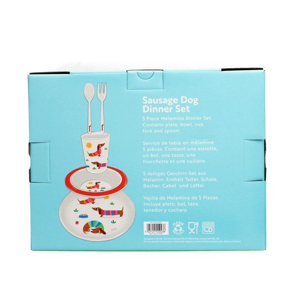 Set da pranzo per bambini 5 pz Sunny Sausage Dog – Rex London-image-3