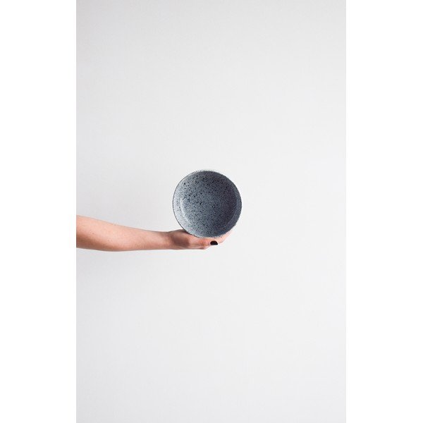 Ciotola in gres bianco e nero , ø 15 cm Mess - ÅOOMI-image-1