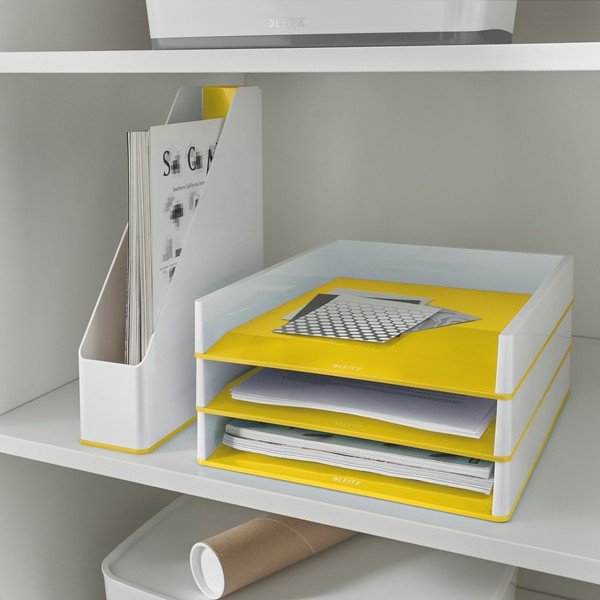 Portadocumenti bianco e giallo WOW - Leitz-image-1