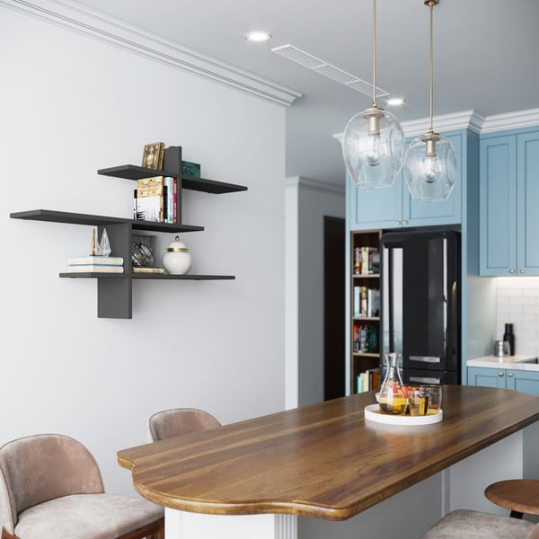 Scaffale a castello antracite 123 cm Leo - Kalune Design-image-1