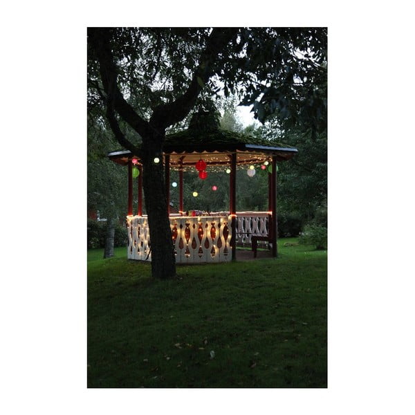 Lanterna solare LED rossa da esterno, ø 30 cm - Star Trading-image-3