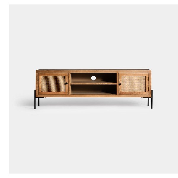 Tavolo TV in legno di abete di colore naturale 150x50 cm Kenia - Burkina