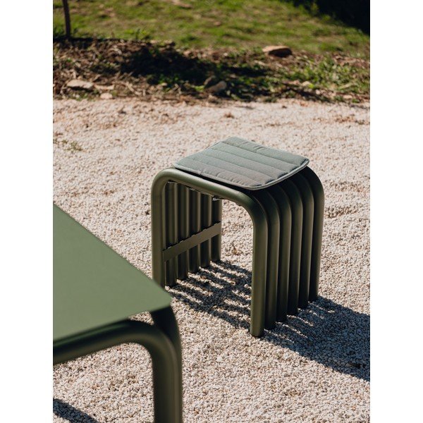 Sedia da esterno verde in metallo Nokk – noo.ma-image-3