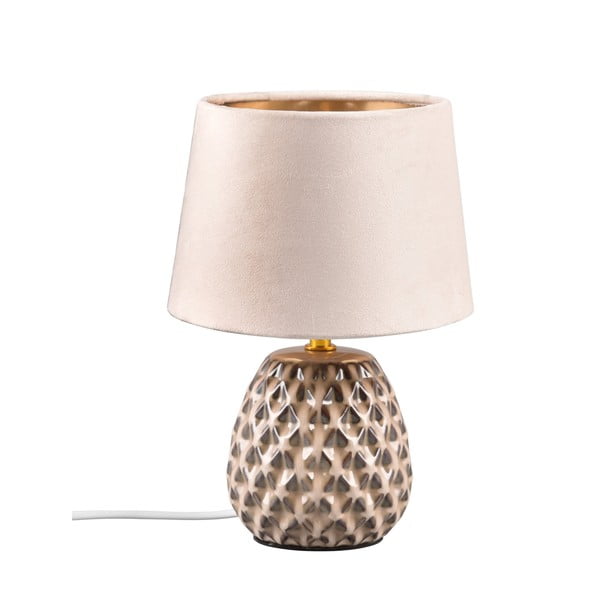 Lampada da tavolo beige (altezza 27 cm) Ariana - Reality