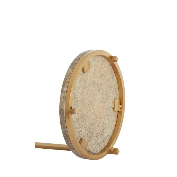 Tavolino rotondo con piano in marmo ø 26 cm Leda – Light & Living-image-4