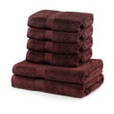 Set di 2 asciugamani marroni e 4 asciugamani Marina - DecoKing