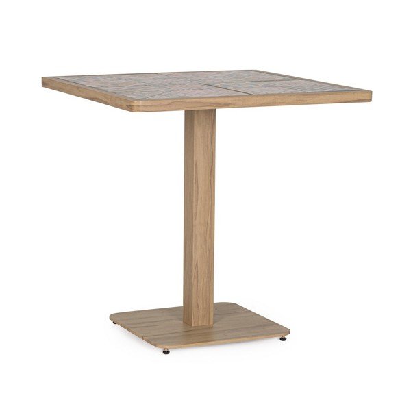 Tavolino da giardino in acciaio 73x73 cm Kalimera – Bizzotto
