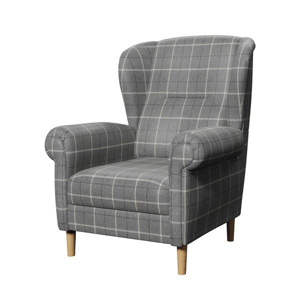 Poltrona con braccioli grigia Swan – Ropez-image-2