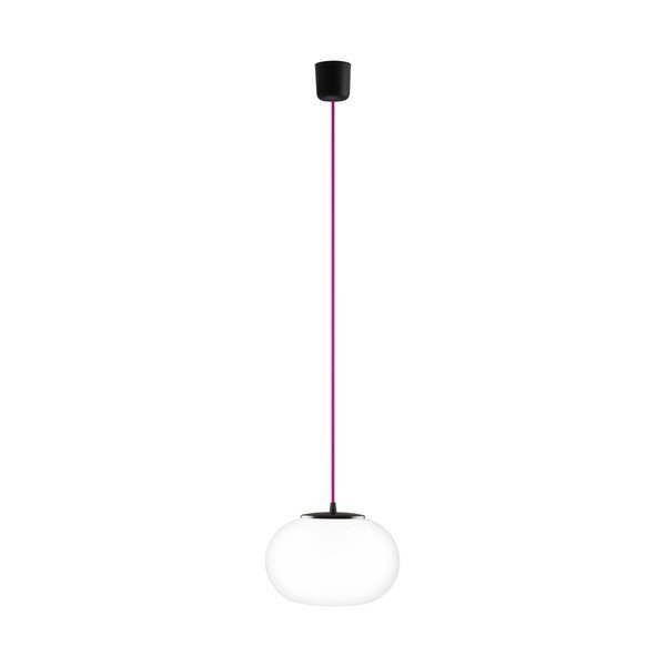 Svítídlo Dosei Elementary, opal matte/fuchsia/black
