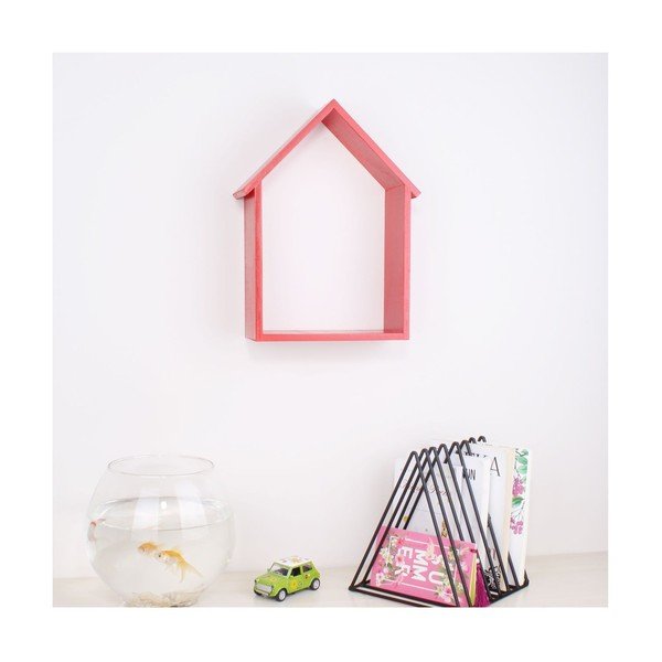 Mensola da parete in legno rosso House - North Carolina Scandinavian Home Decors