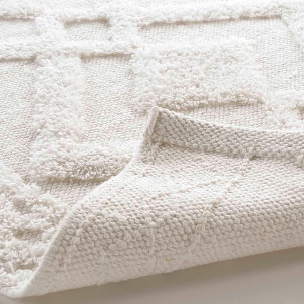 Tappetino per il bagno bianco 50x80 cm Gladis – douceur d'intérieur-image-3