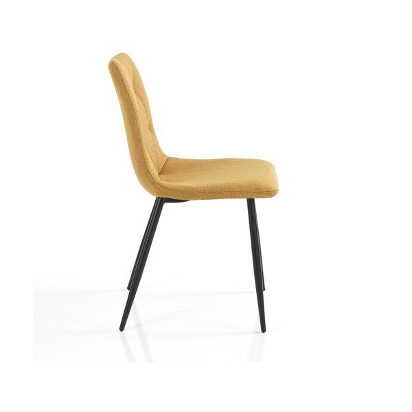 Sedie da pranzo in set giallo ocra 2 pz Mesh – Tomasucci-image-2