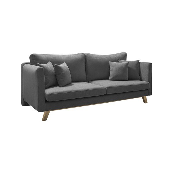 Divano letto grigio scuro Triplo - Bobochic Paris-image-3