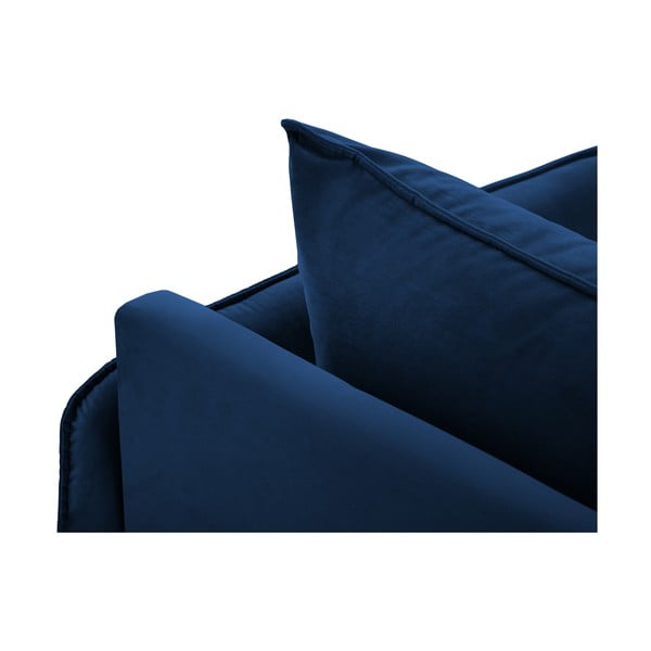 Sedia a sdraio in velluto blu (angolo destro) Vienna - Cosmopolitan Design-image-4