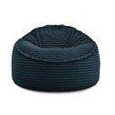 Puof a sacco blu scuro con rivestimento in velluto a coste Socrate – Bobochic Paris