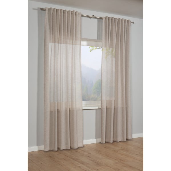 Tenda beige 245x140 cm Natur - Gardinia-image-1